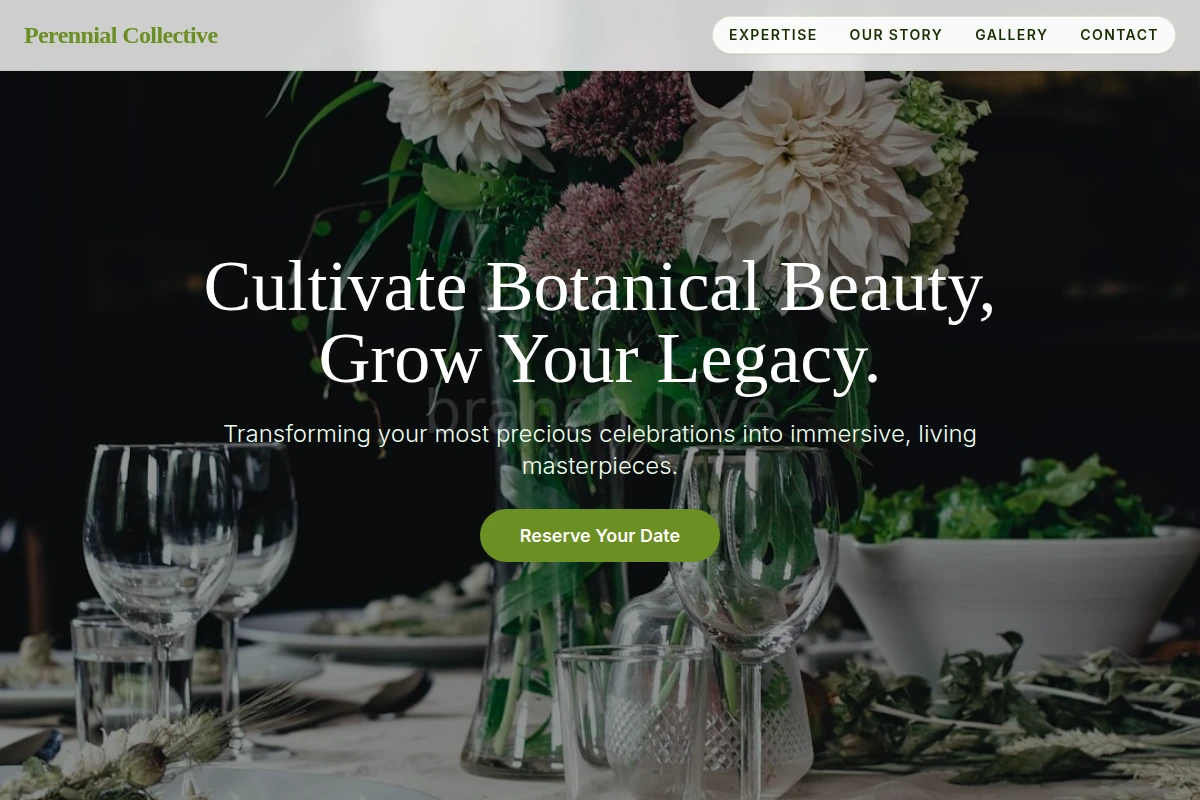 Botanical Event Decor