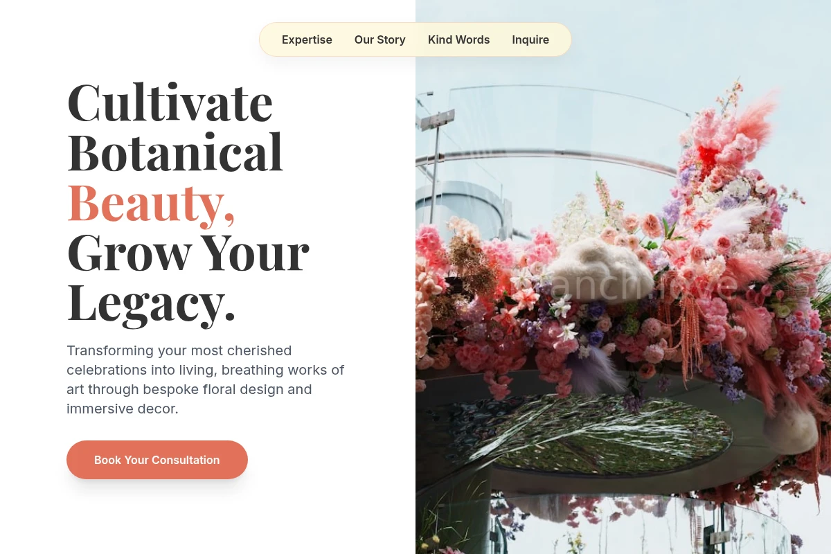 Rose Event Decor